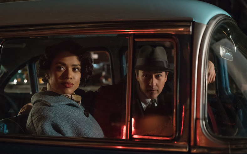 Scene from movie, "Motherless Brooklyn"